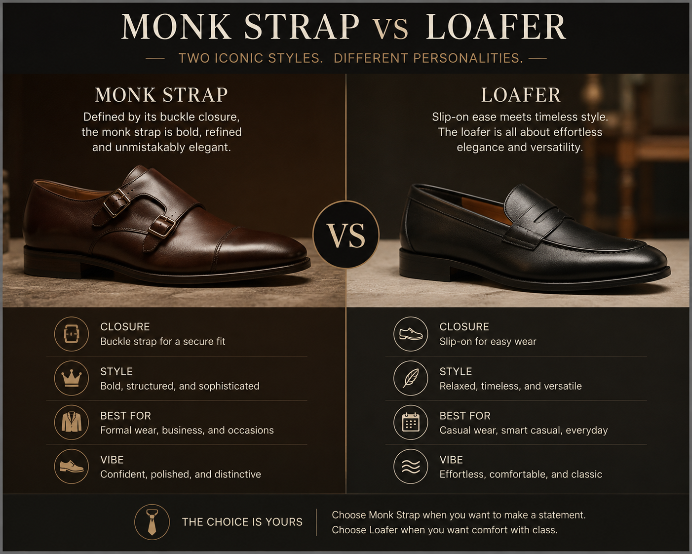Monk Strap vs Loafer — Which Should You Own First?