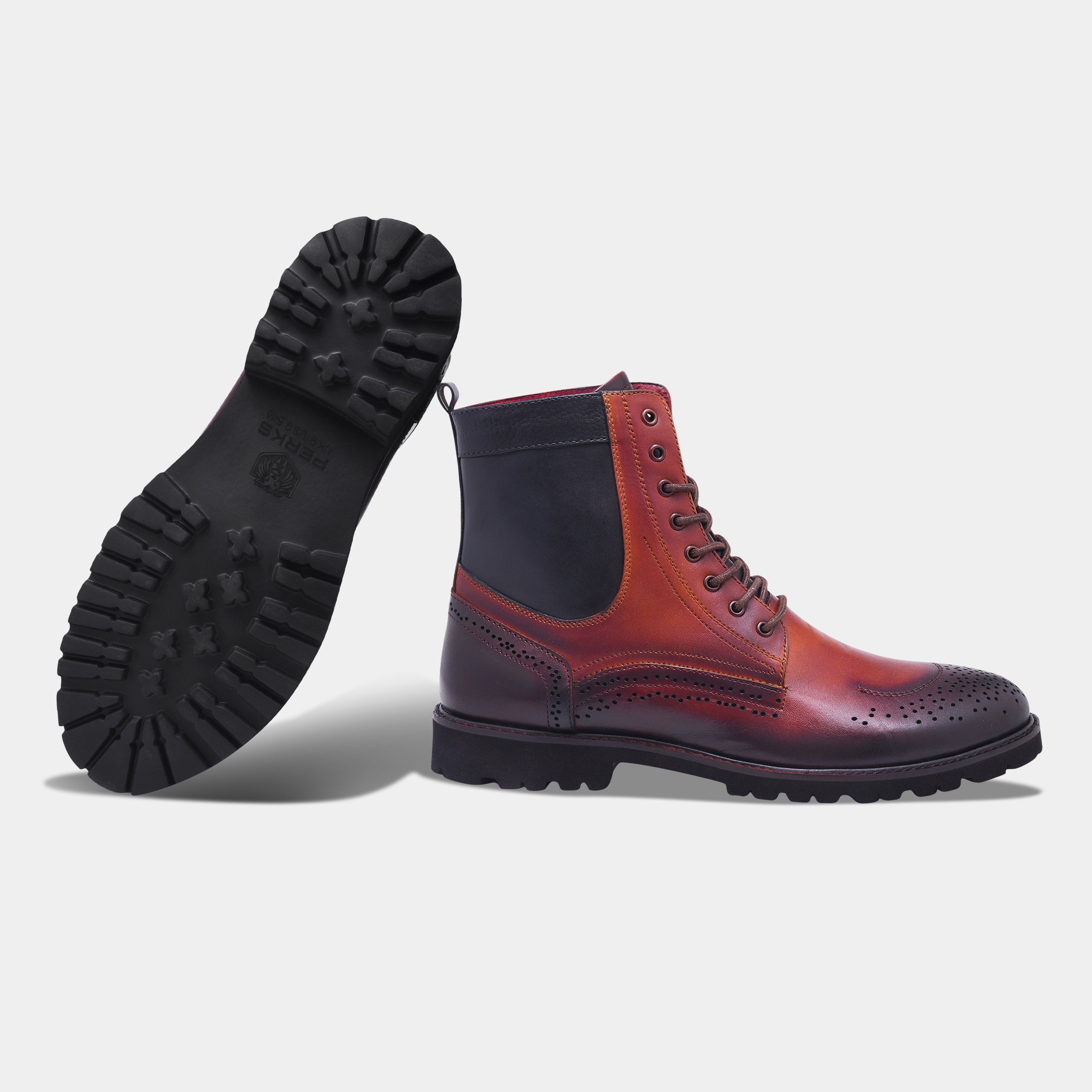 VINCENT BOOT | BROGUE BROWN