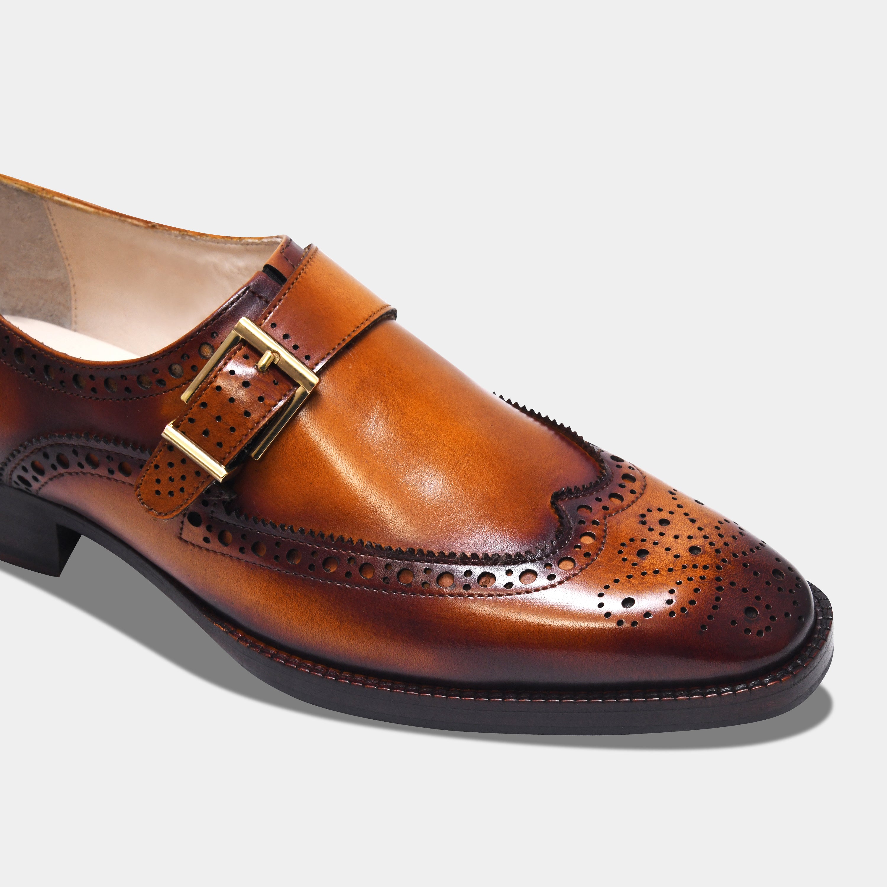 SHELBY'S MONK | BROGUE TAN