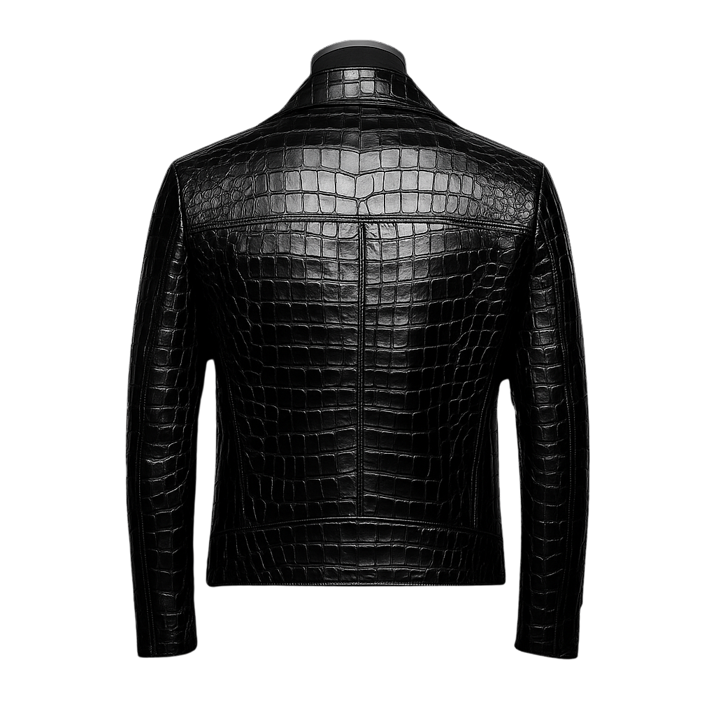 SHELBY CROCO JACKET | BLACK