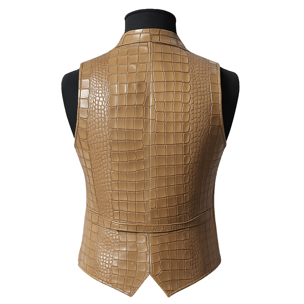 EL CHAPO CROCO VEST | BEIGE