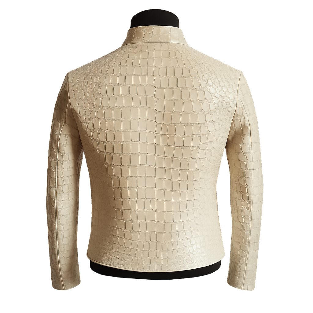 EL CHAPO CROCO JACKET | BEIGE
