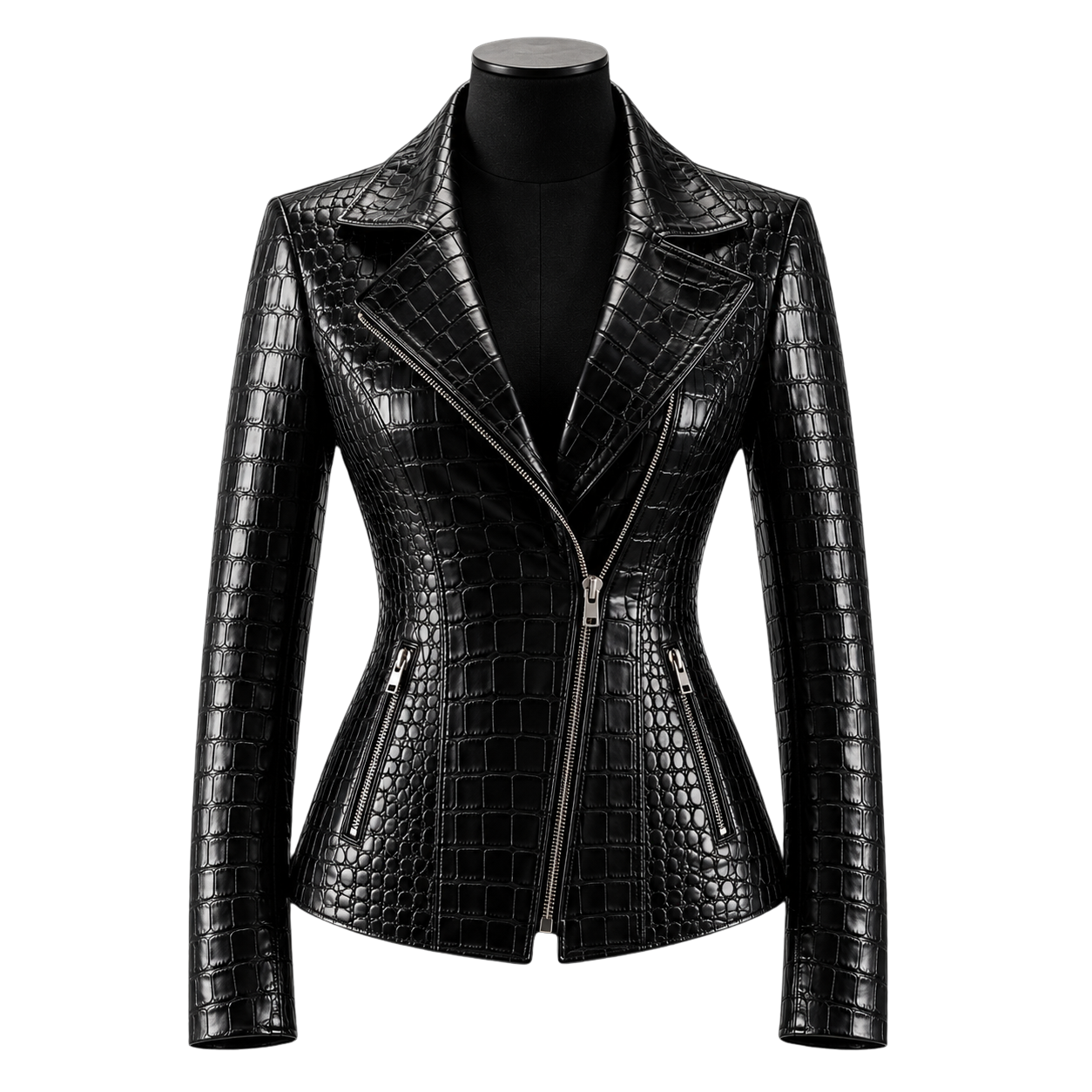 LA REINA CROCO JACKET | BLACK