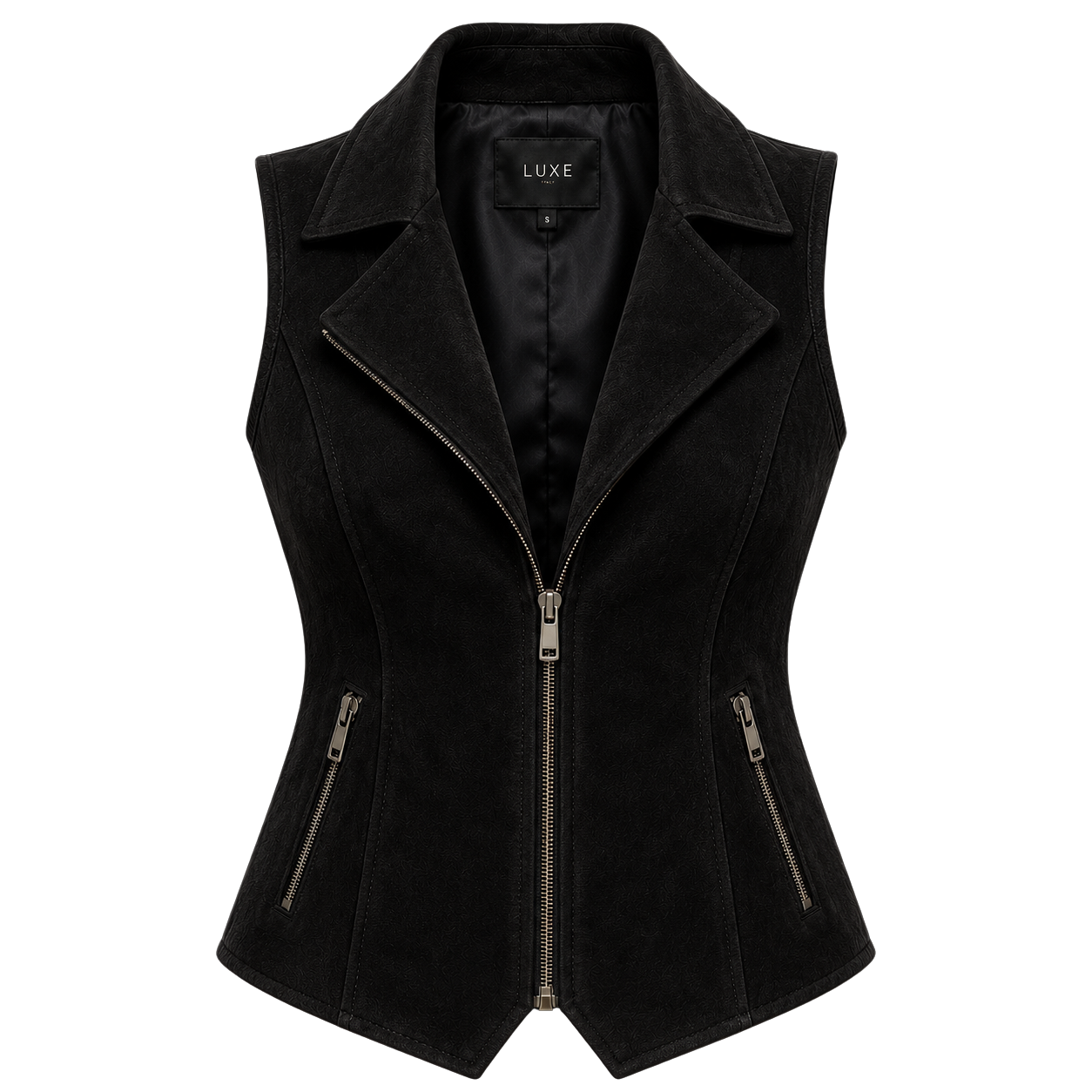 LA CAPA SUEDE VEST | BLACK