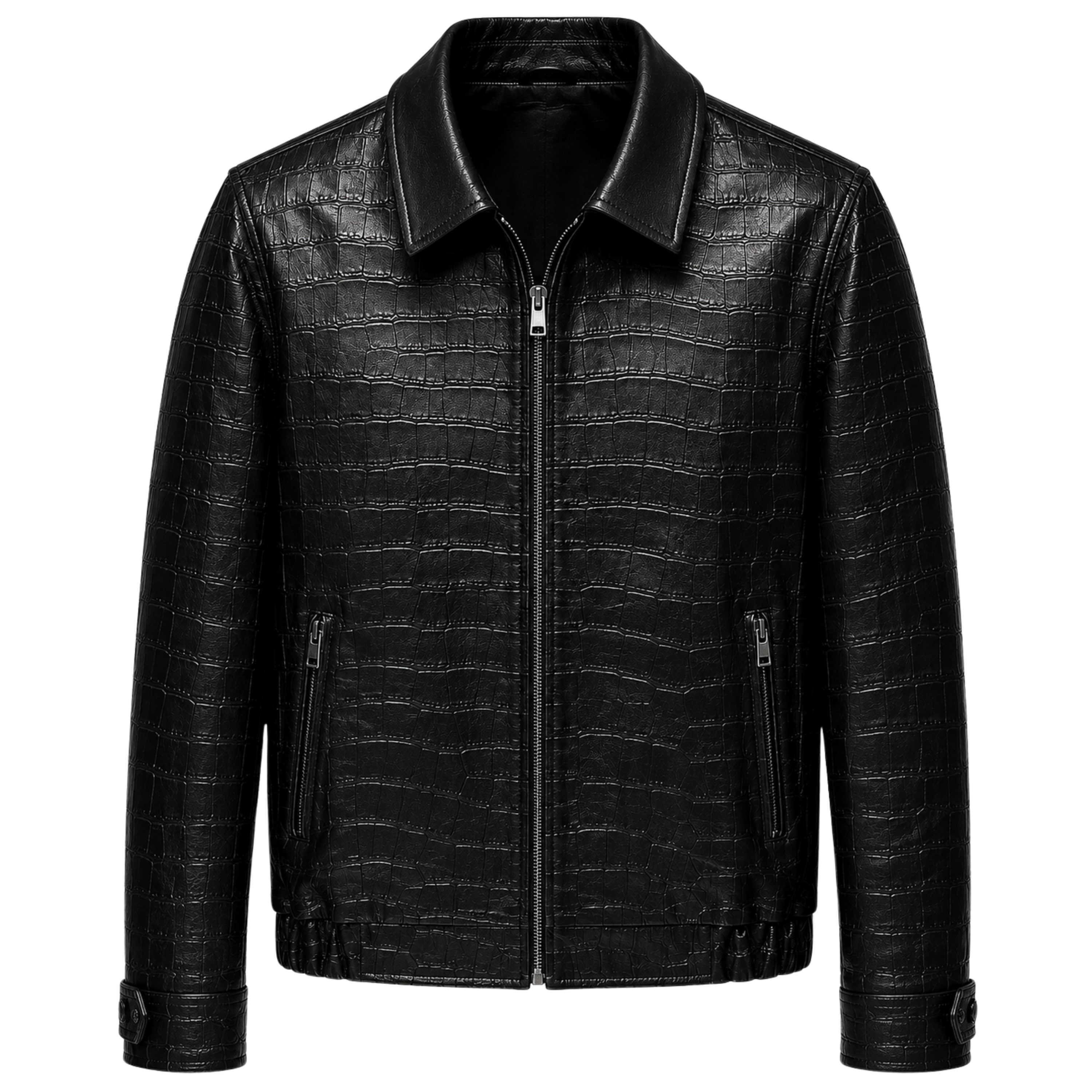 LEONARDO CROCO JACKET | BLACK