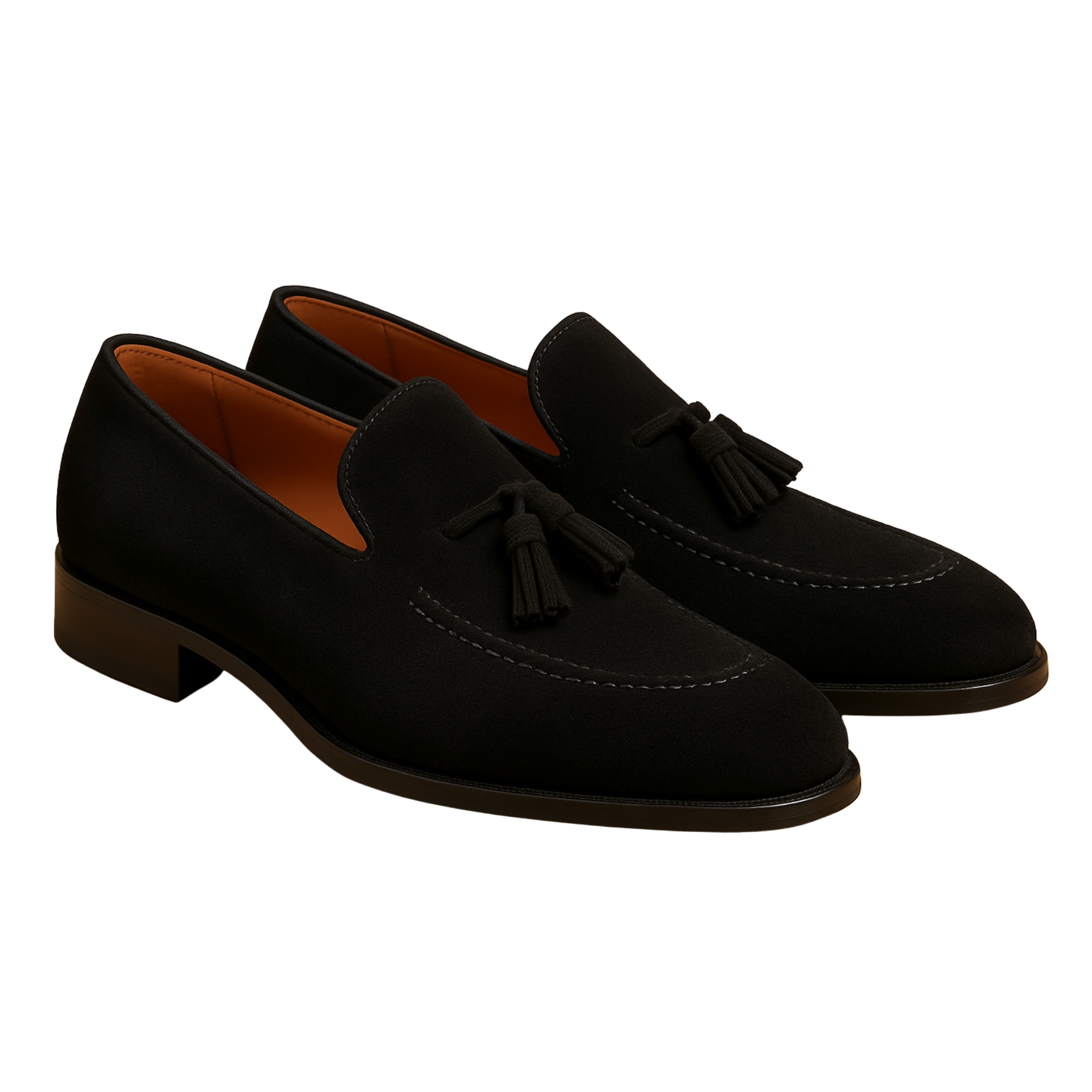 CHARLES TASSEL LOAFER | SUEDE BROWN