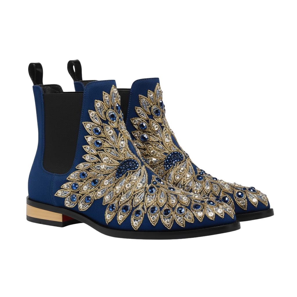 Sarto Embroidery Boot | Blue