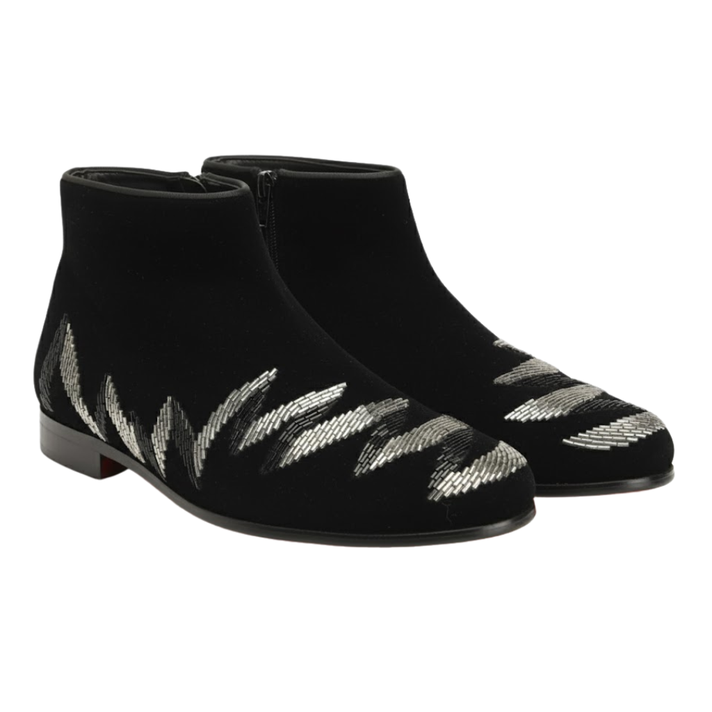 vincenzo Embroidery Boot | Black