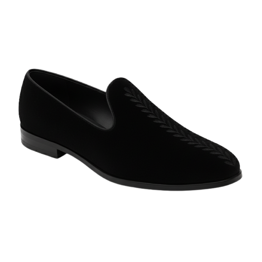 VITO EMBROIDERY LOAFER | BLACK