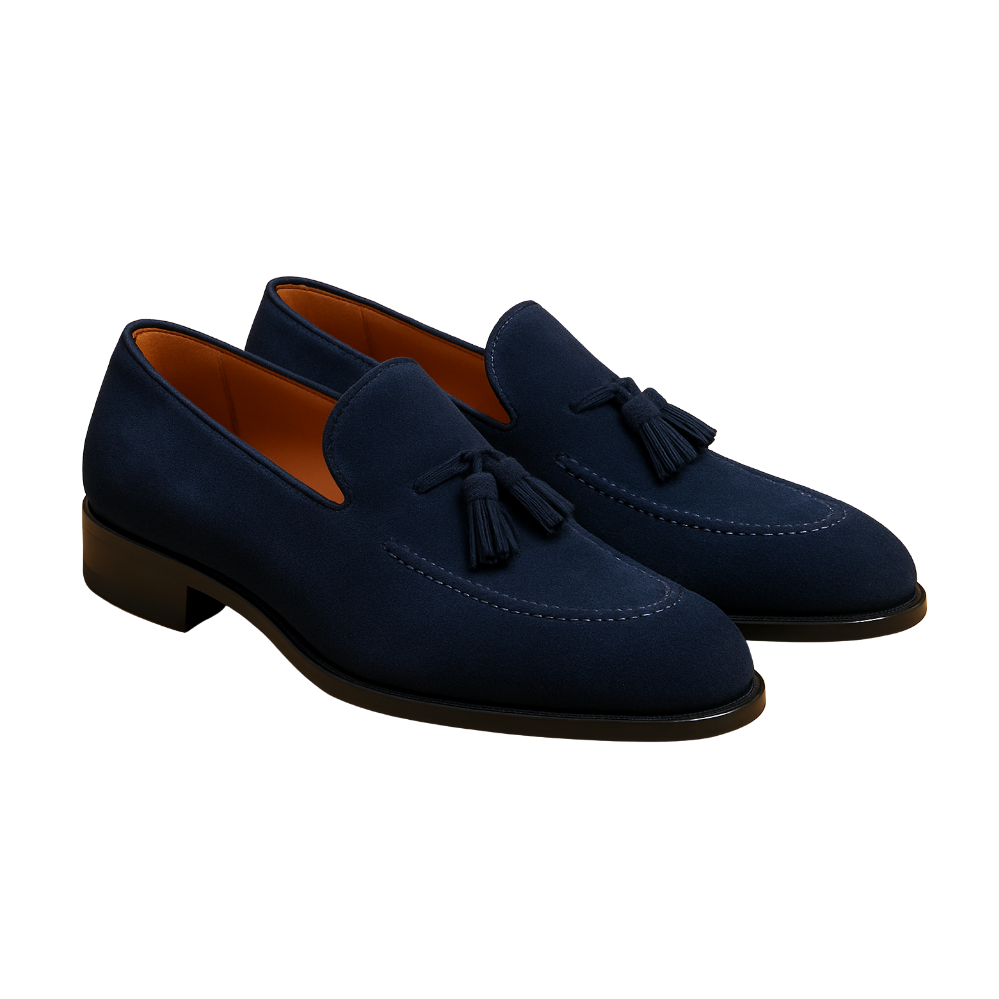 CHARLES TASSEL LOAFER | SUEDE BLUE