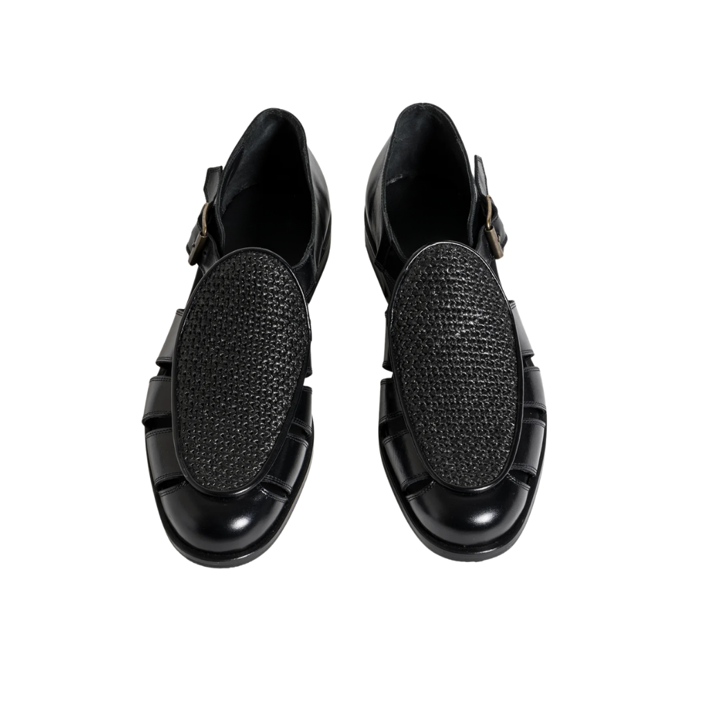 Black Razor Sandal | Black