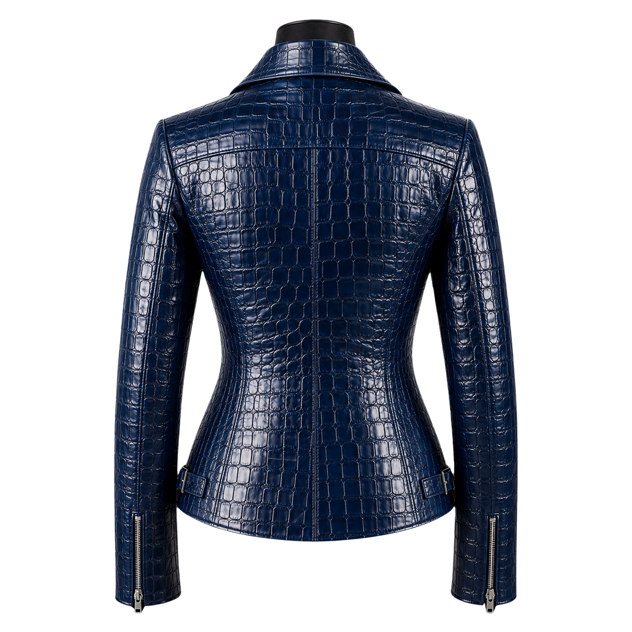 LA REINA CROCO JACKET | BLUE