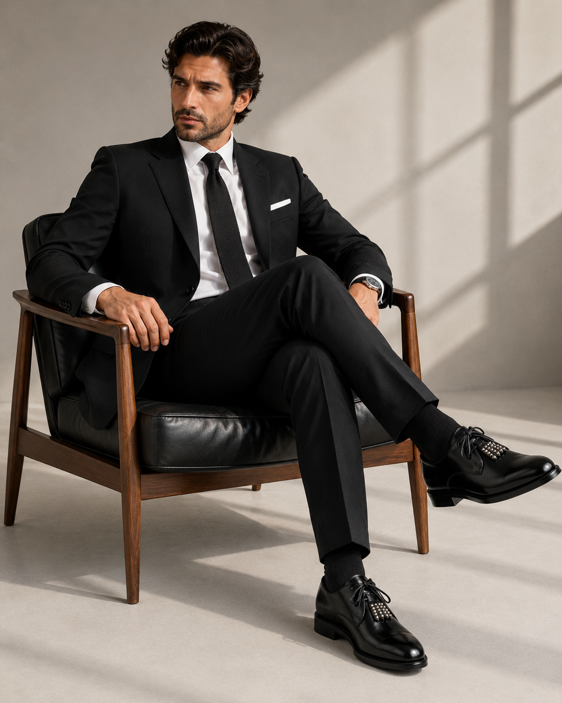 MONTARO LACEUP | BLACK