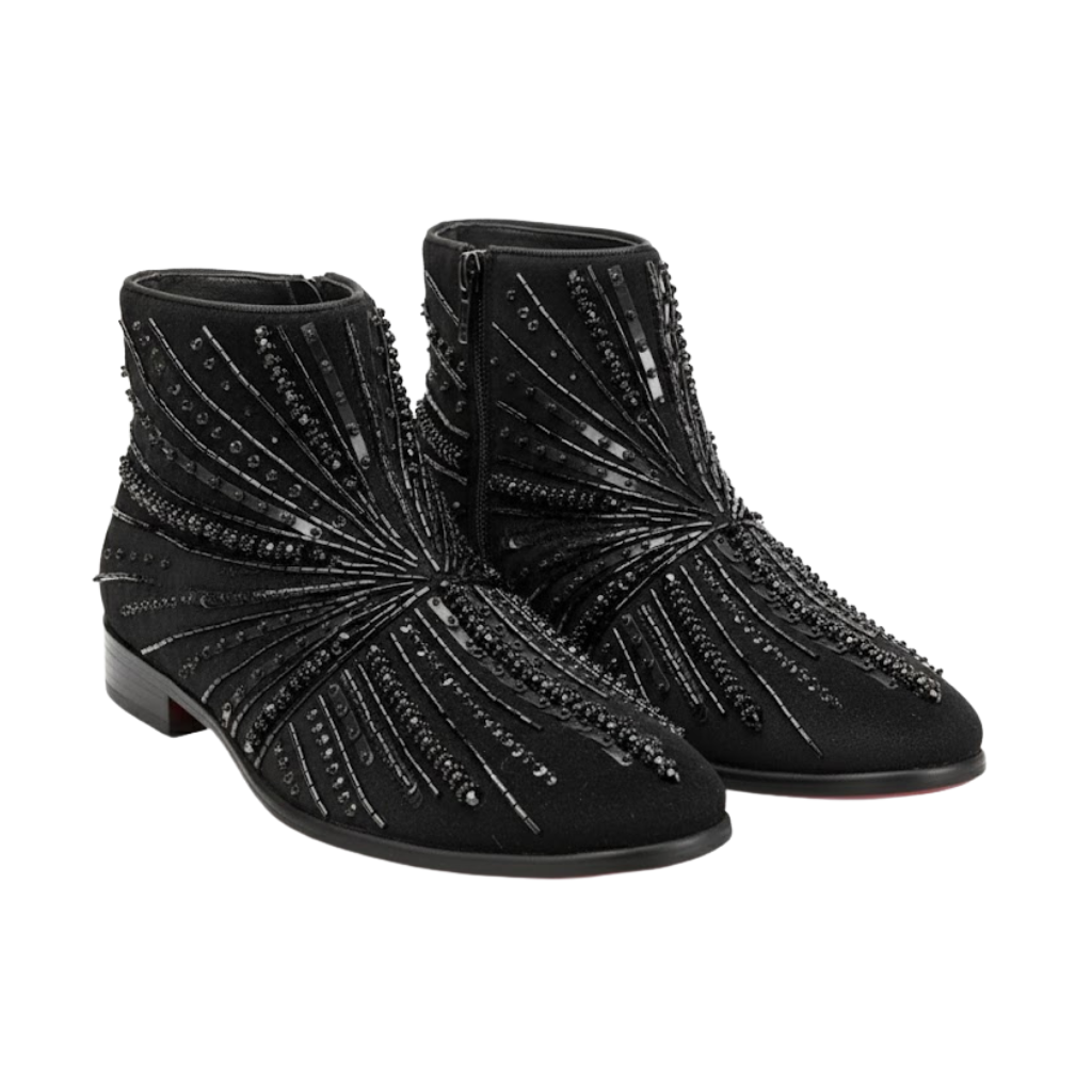Fiorenzo Embroidery Boot | Black