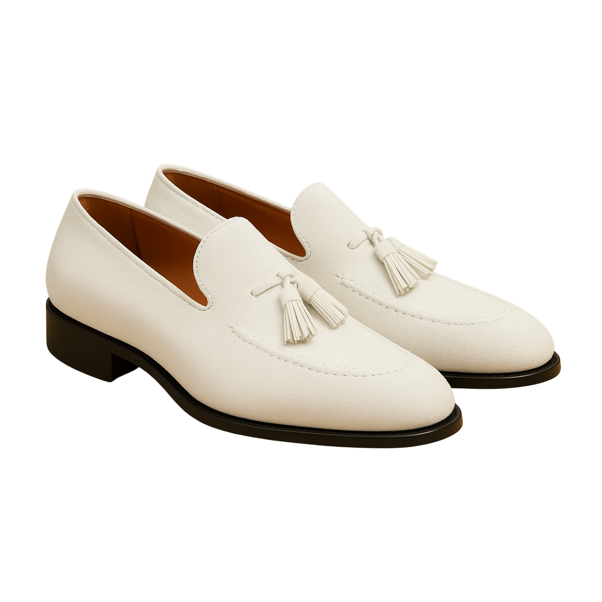CHARLES TASSEL LOAFER | WHITE