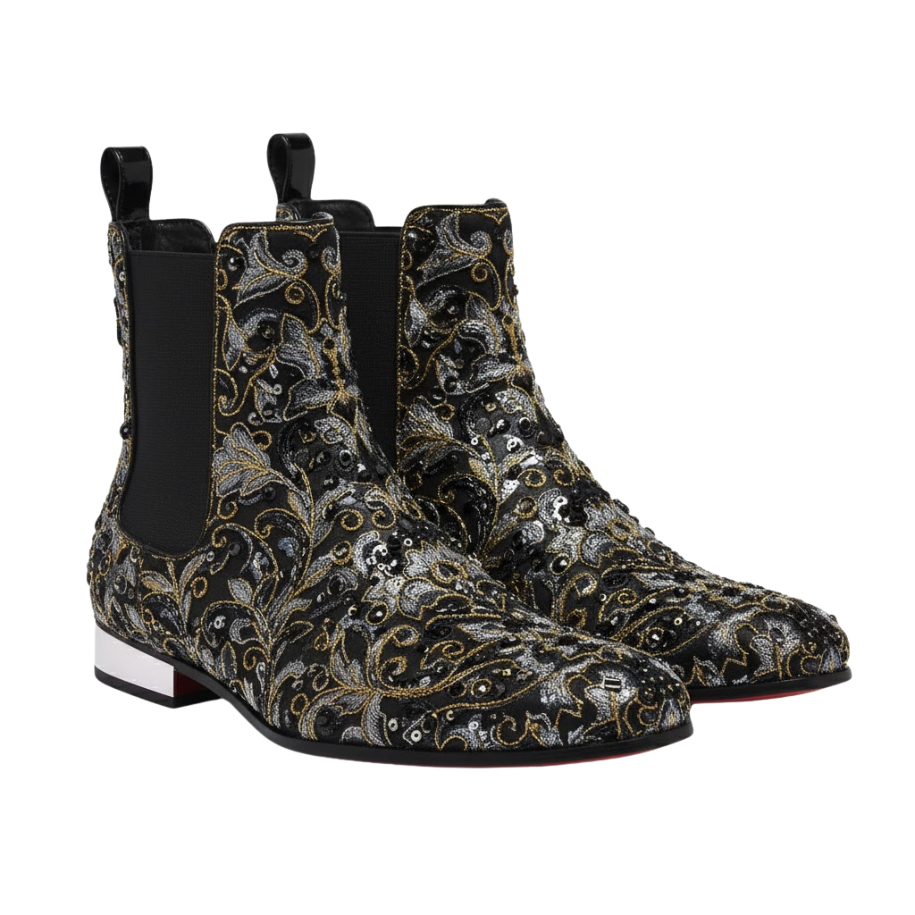 Capri Nero Embroidery Boot | Black