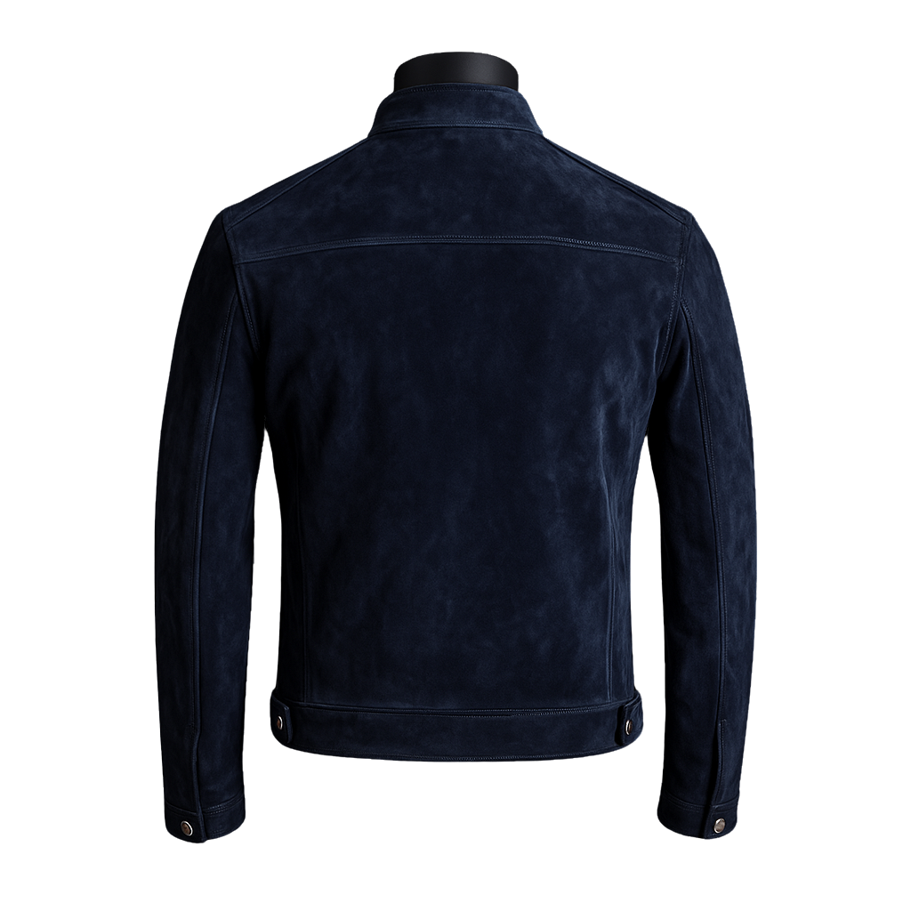 SOLOMONS SUEDE JACKET | BLUE