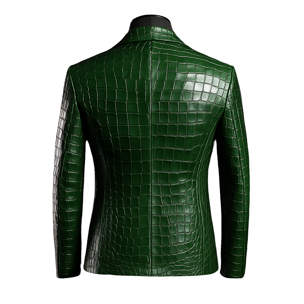 ESCOBAR CROCO COAT | GREEN