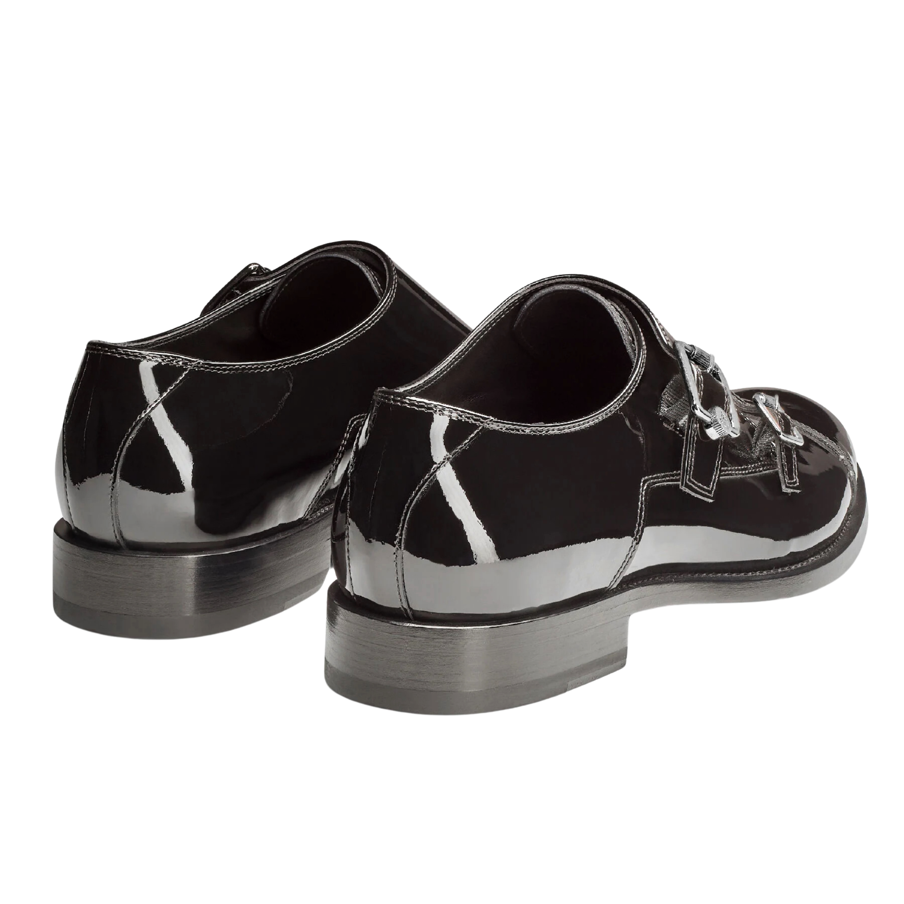 DEVIL MON STRAP | PATENT BLACK