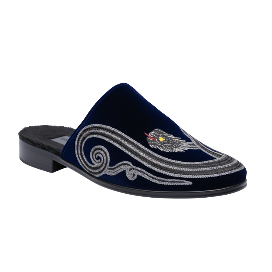 ESCOBAR EMBROIDERY MULE | BLUE