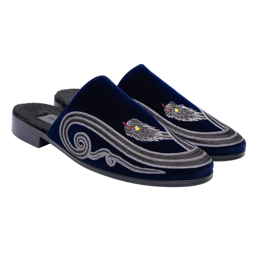 ESCOBAR EMBROIDERY MULE | BLUE