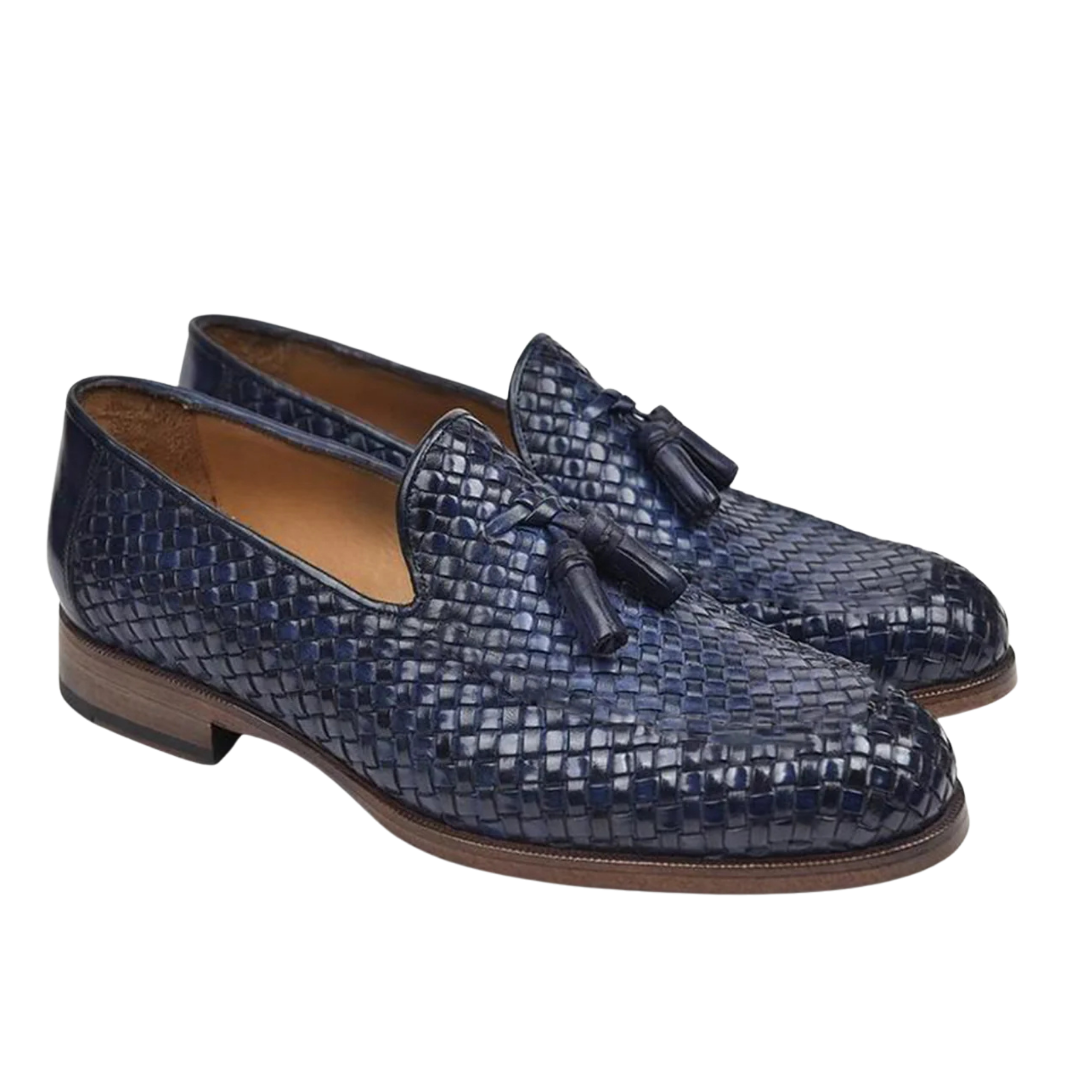 CHARLES LOAFER | TEXTURED BLUE