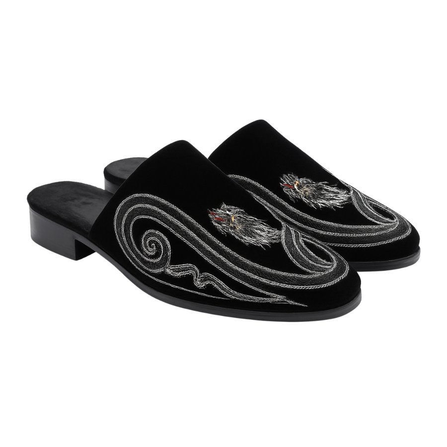 ESCOBAR EMBROIDERY MULE | BLACK