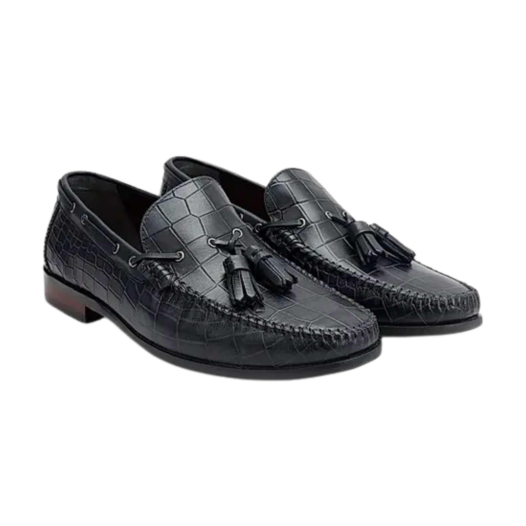 ALFIE LOAFER | CROCO BLACK