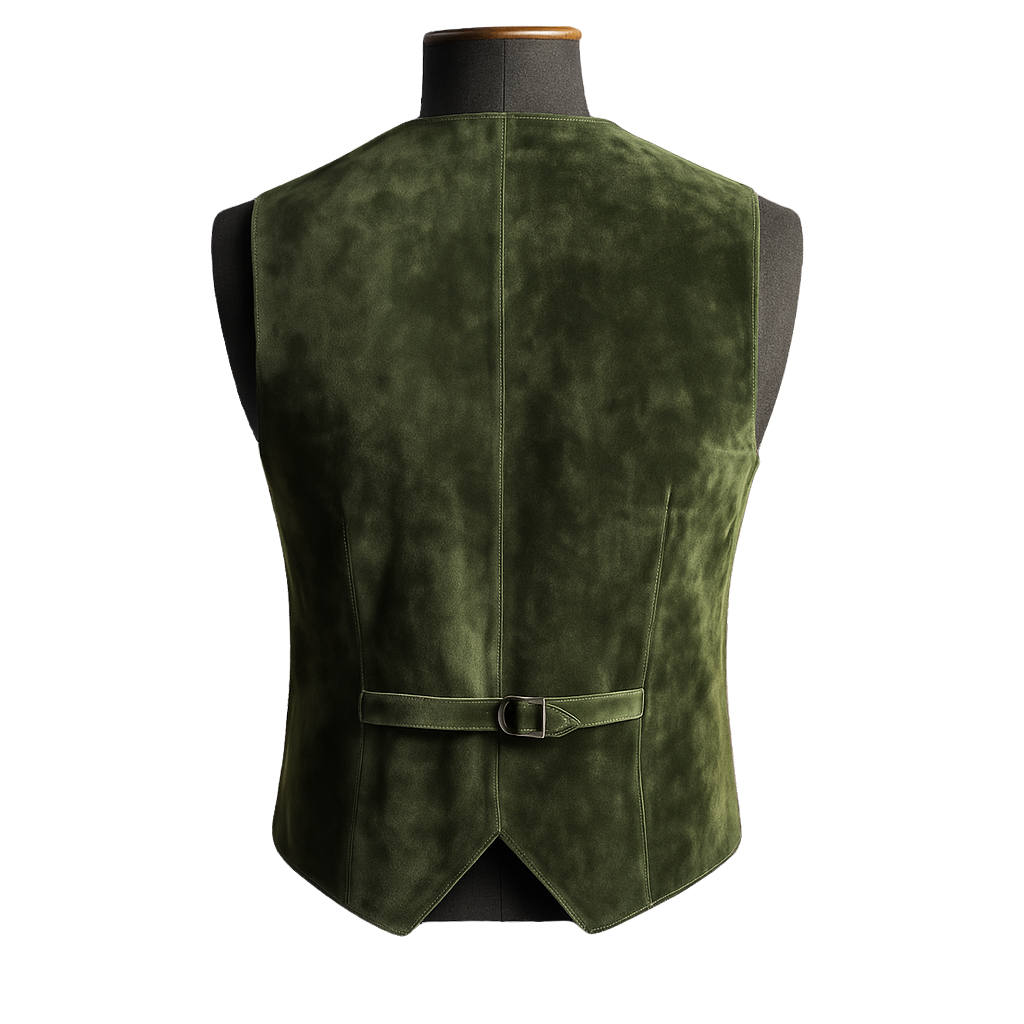 RAFAEL SUEDE VEST | GREEN