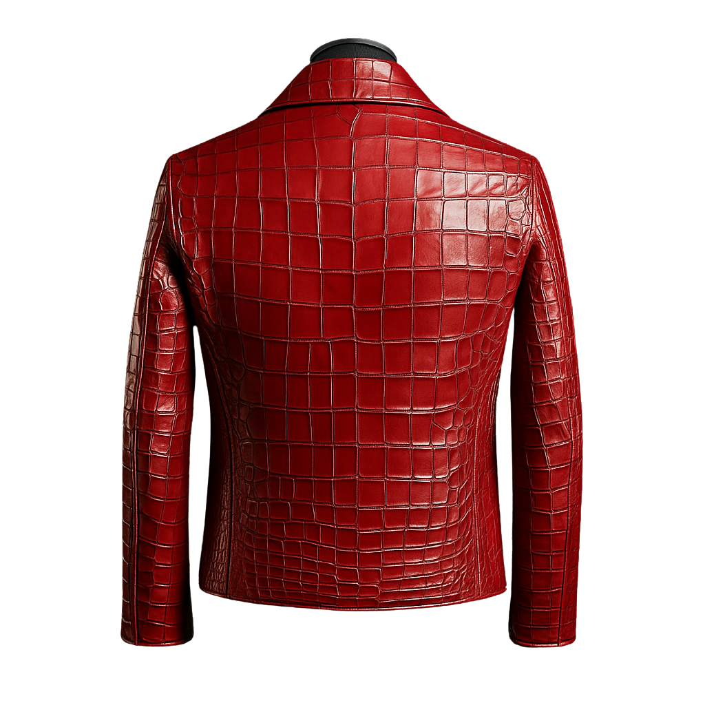 SHELBY CROCO COAT | RED