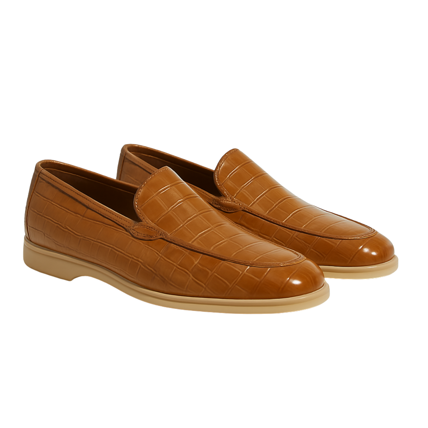 RAFAEL LOAFER | CROCO TAN