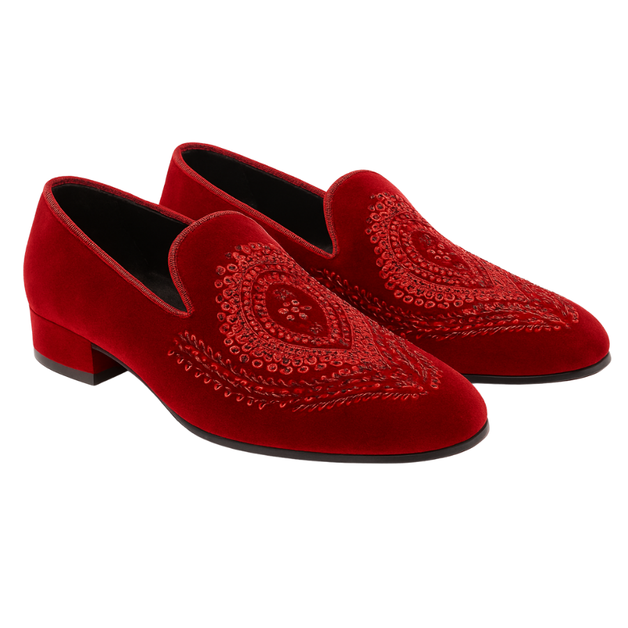 CARTEL EMBROIDERY LOAFER | RED
