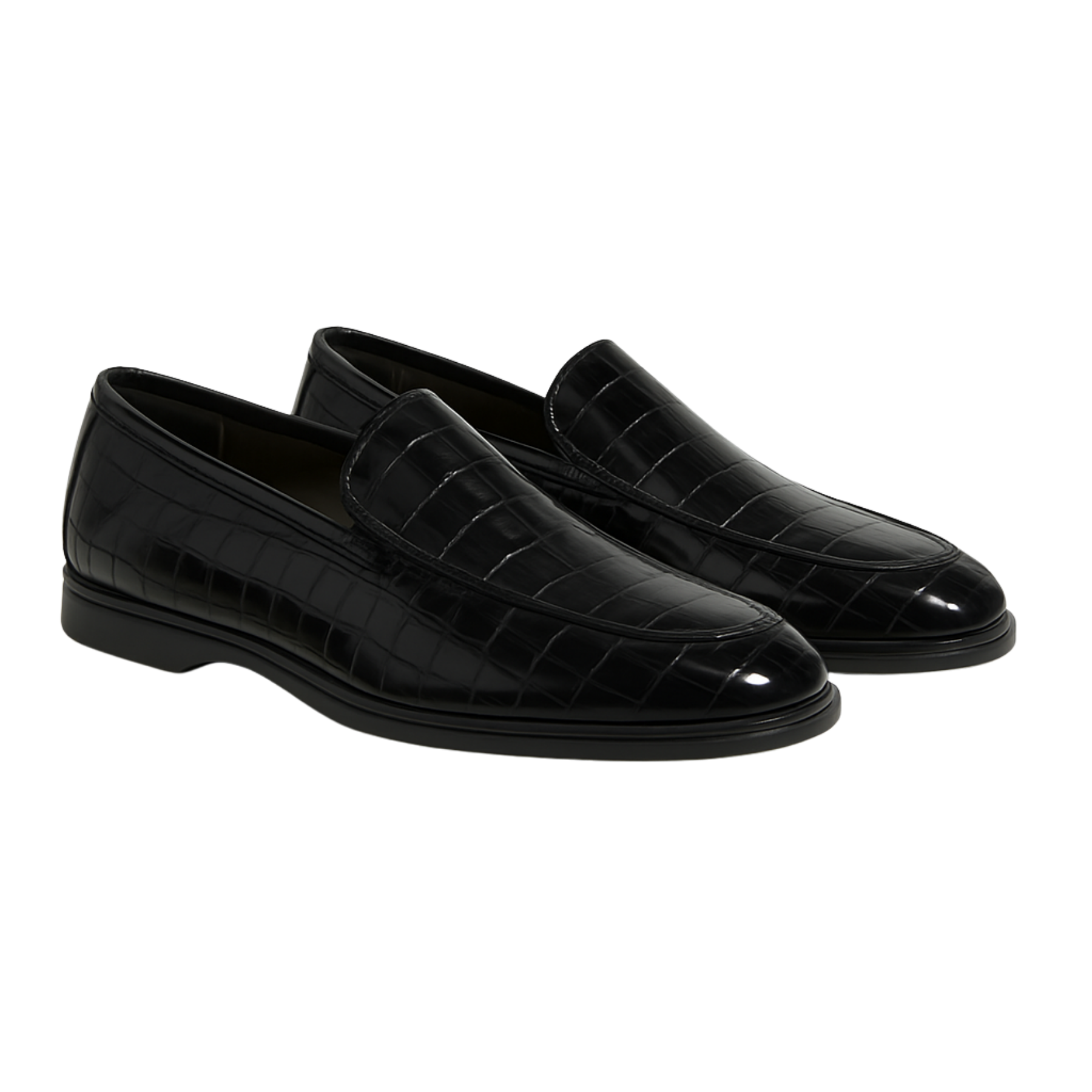 RAFAEL LOAFER | CROCO BLACK