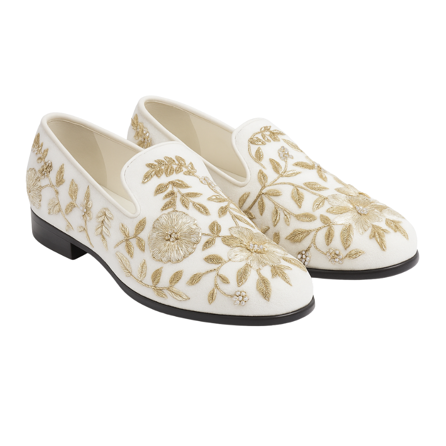 CARTEL EMBROIDERY LOAFER | WHITE