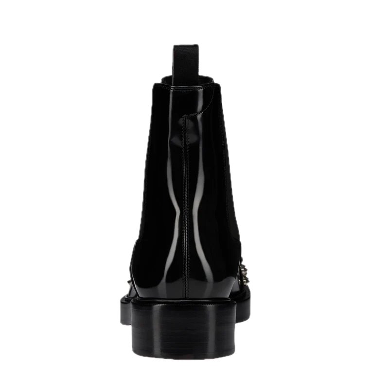 Capone Boot with Studs | Black