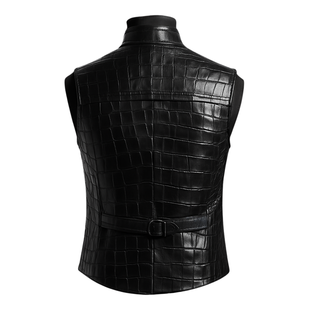 LUCIFER CROCO VEST | BLACK