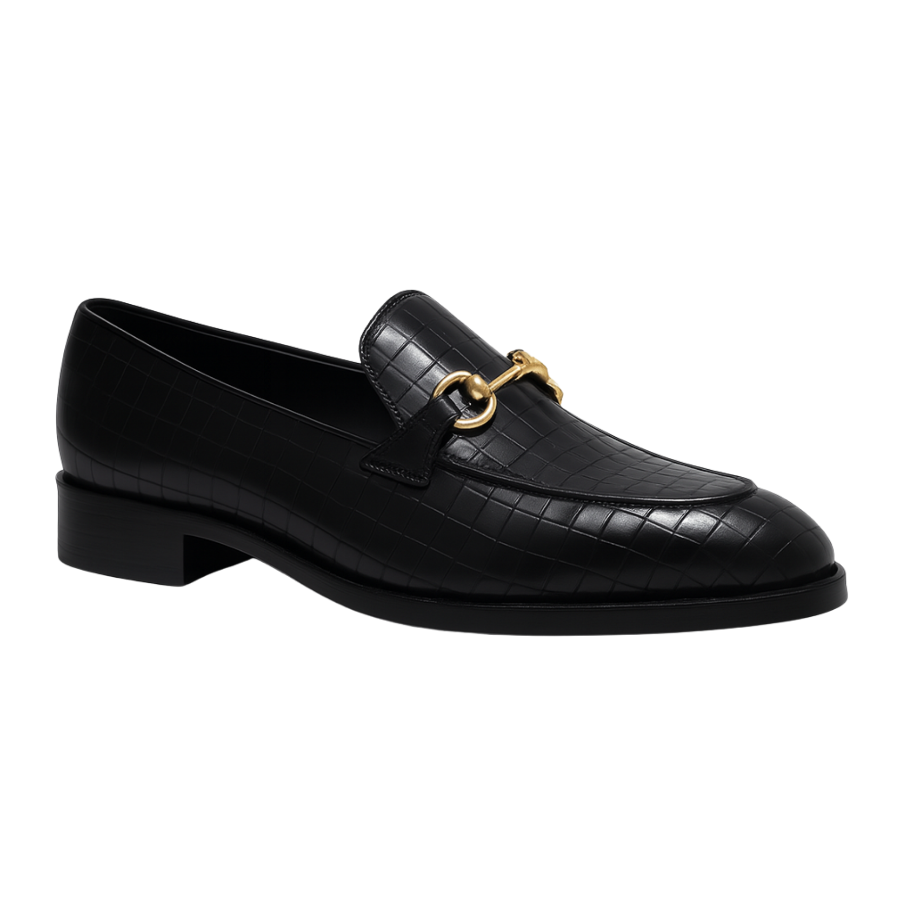 DON VITO CROCO LOAFER | BLACK