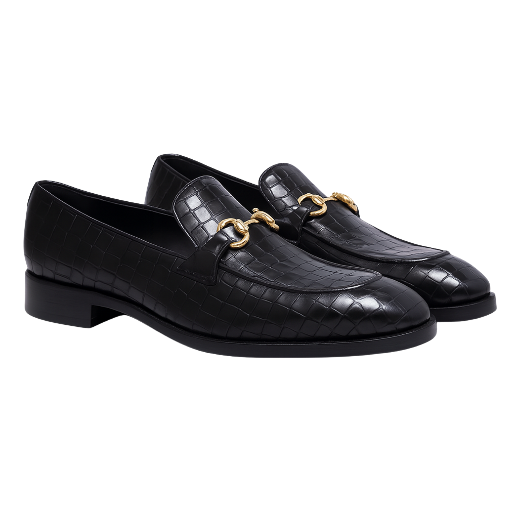DON VITO CROCO LOAFER | BLACK