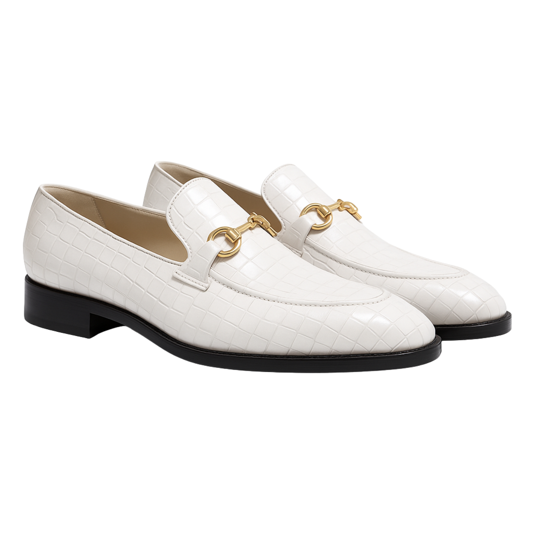 DON VITO CROCO LOAFER | WHITE