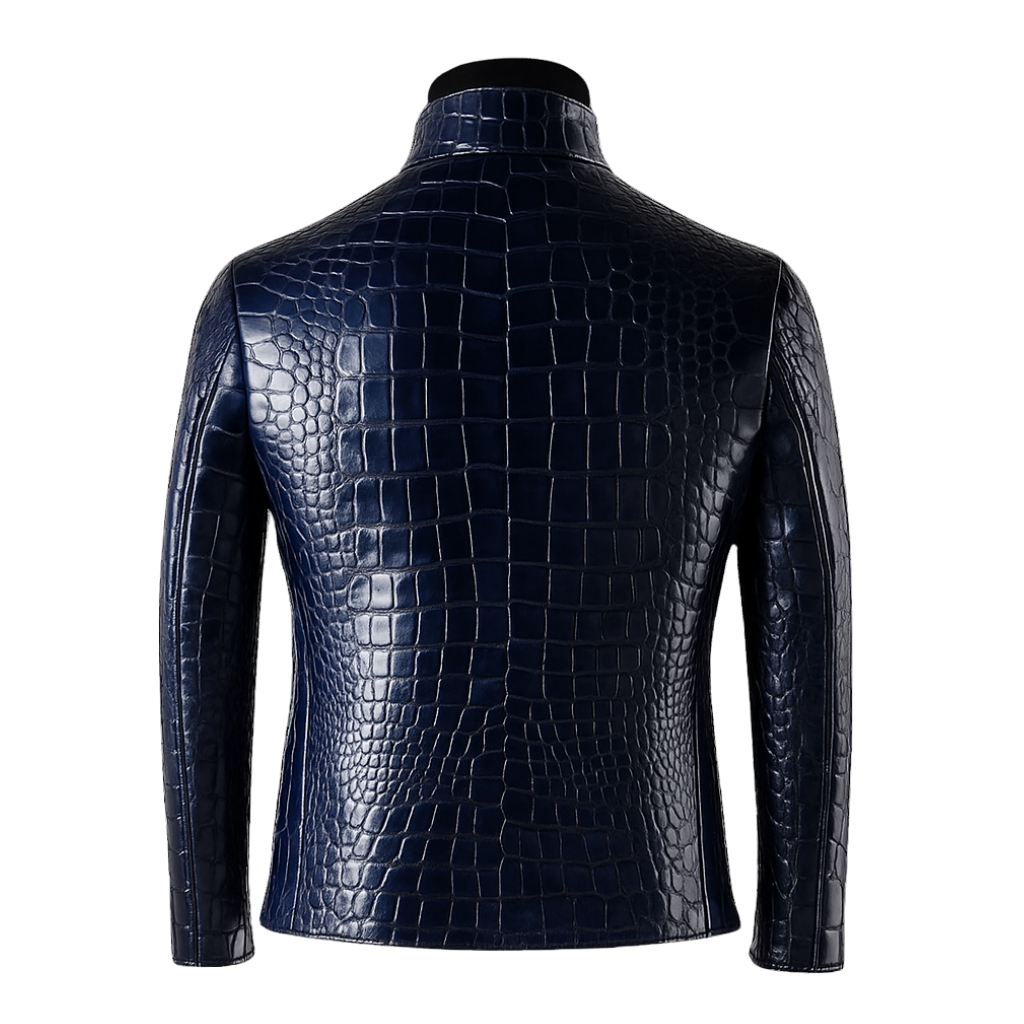 ESCOBAR CROCO JACKET | BLUE