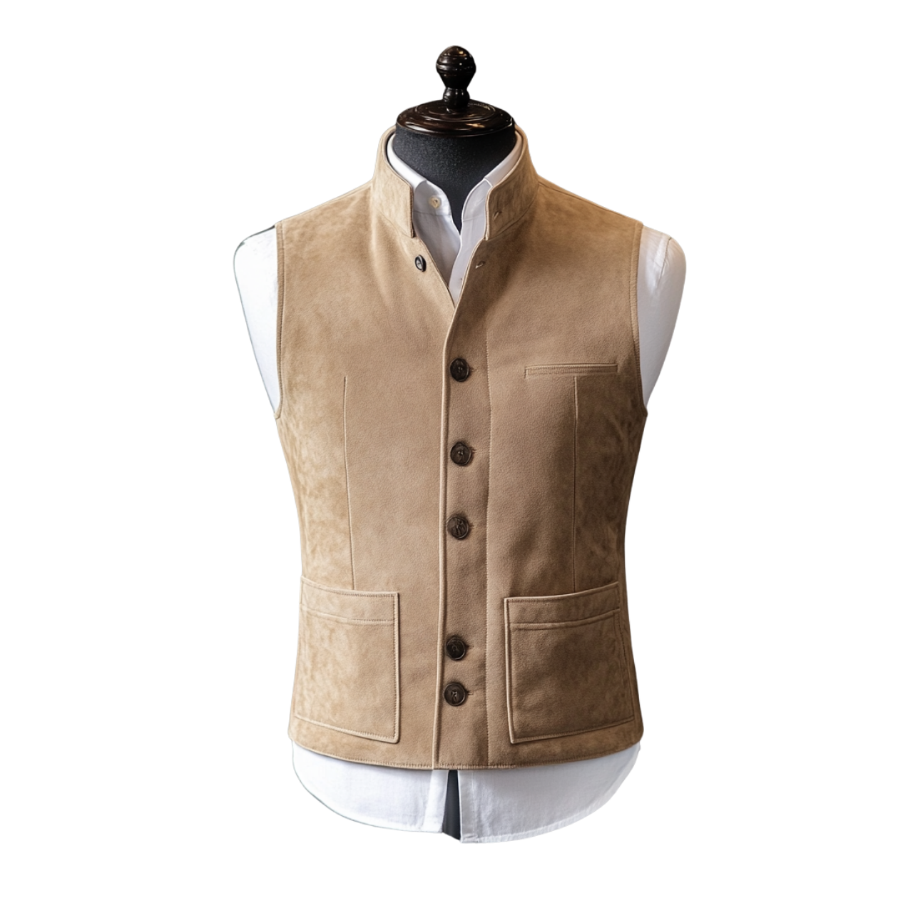 BALBOA SUEDE VEST | BEIGE