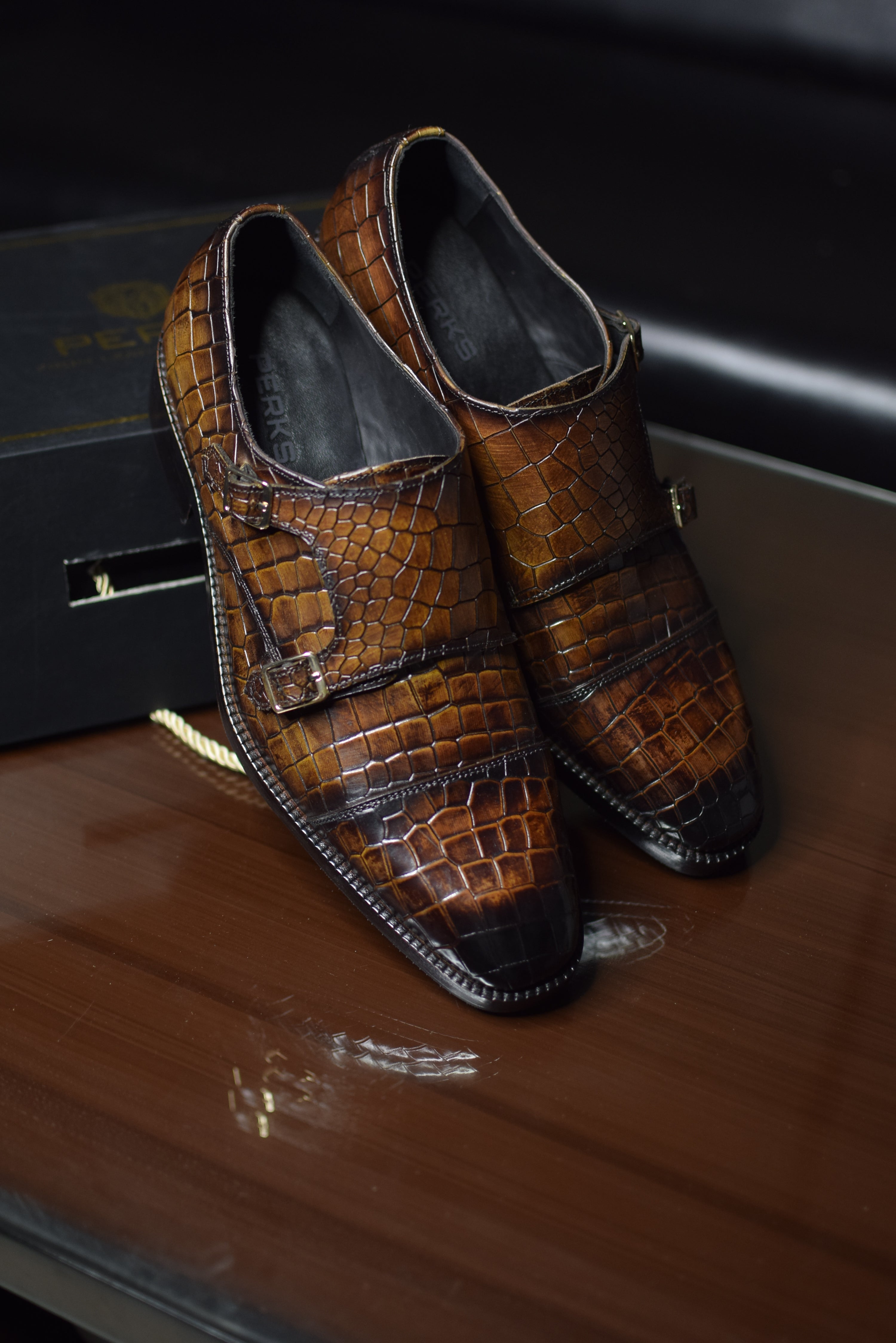 SOLOMONS CROCO MONK | BROWN