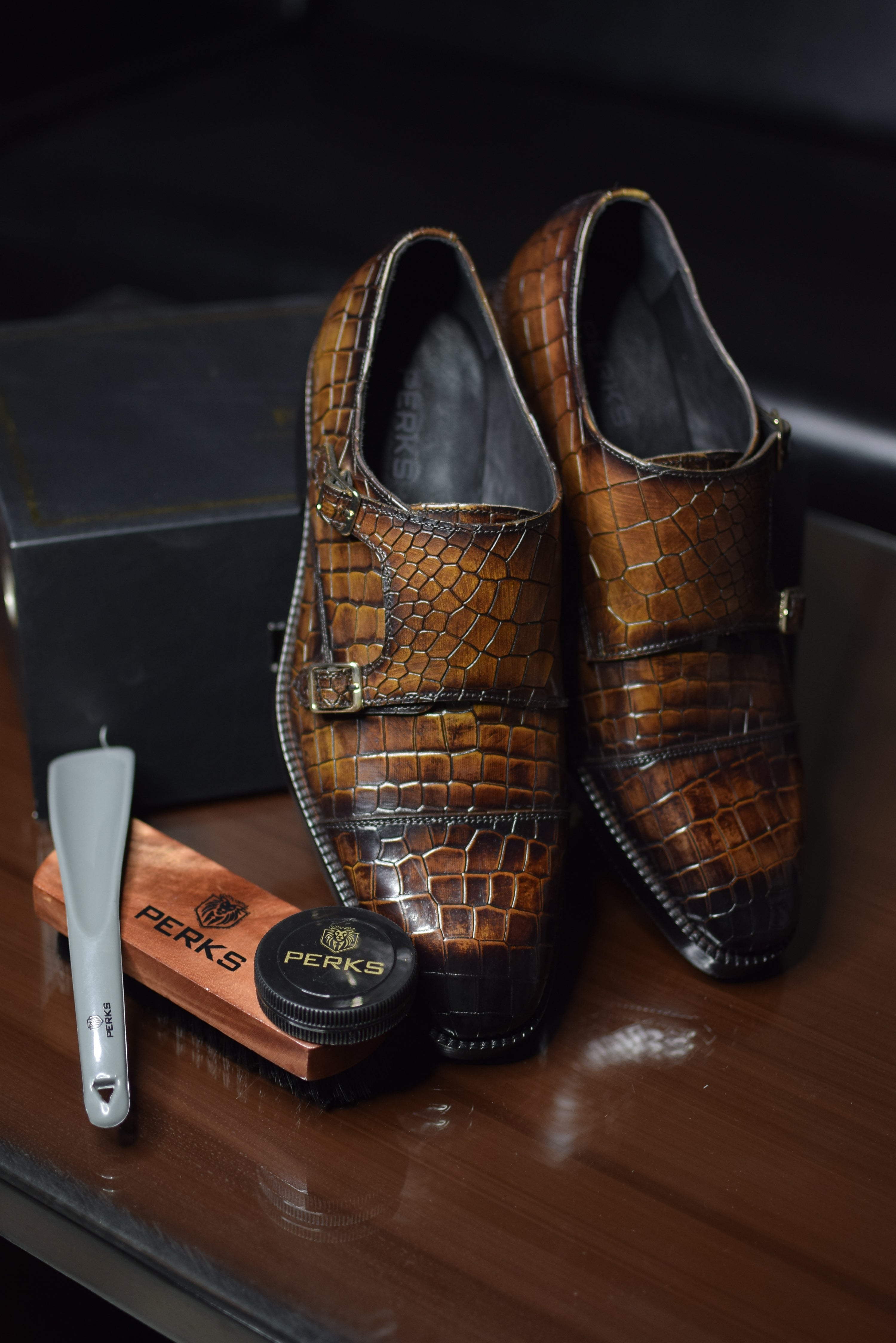 SOLOMONS CROCO MONK | BROWN