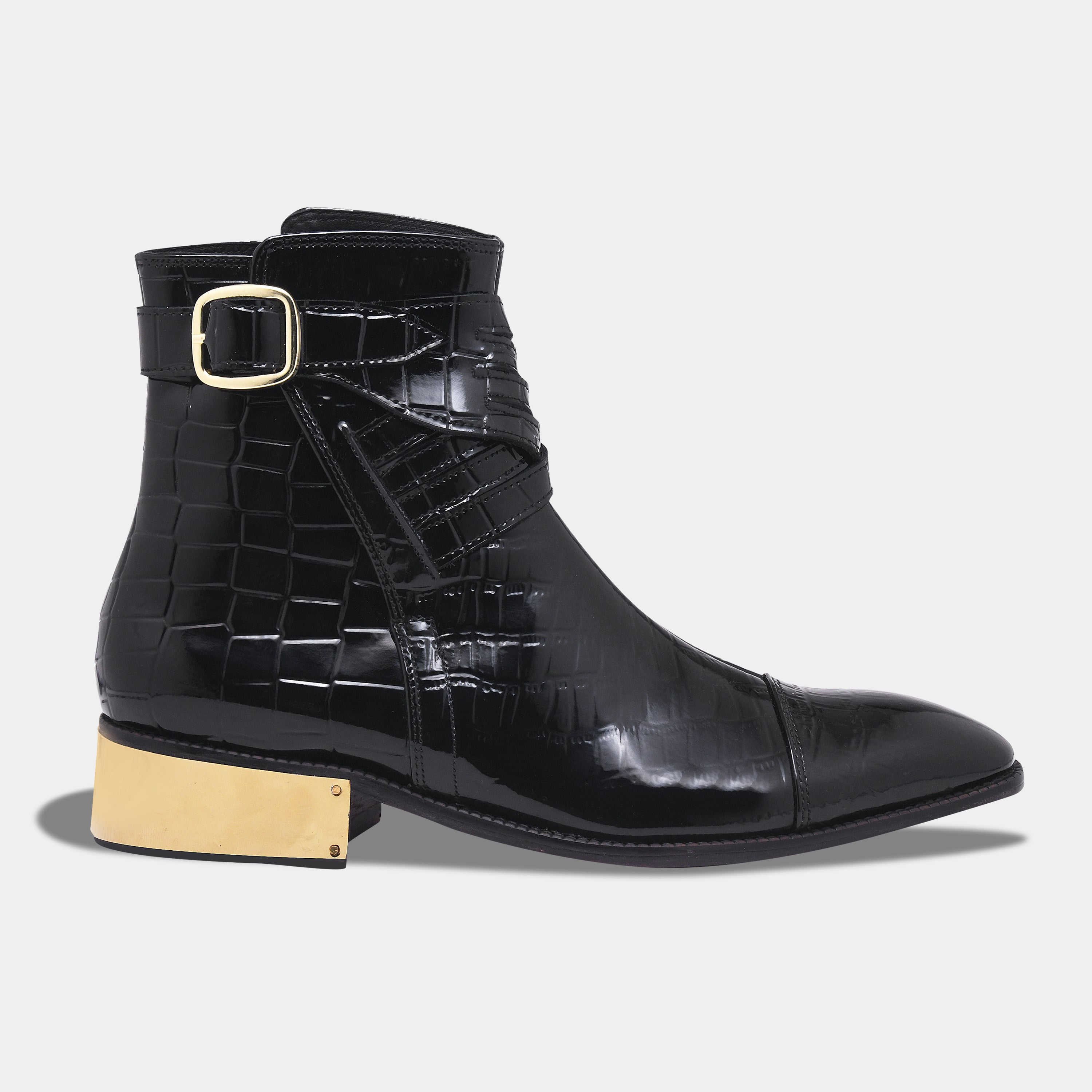 SHERLOCK BOOT | PATENT BLACK