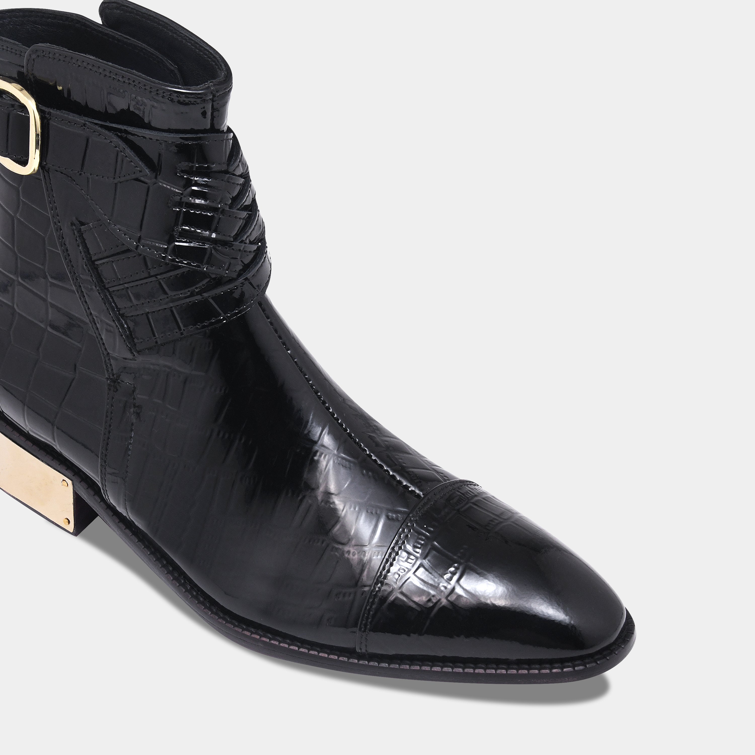 SHERLOCK BOOT | PATENT BLACK