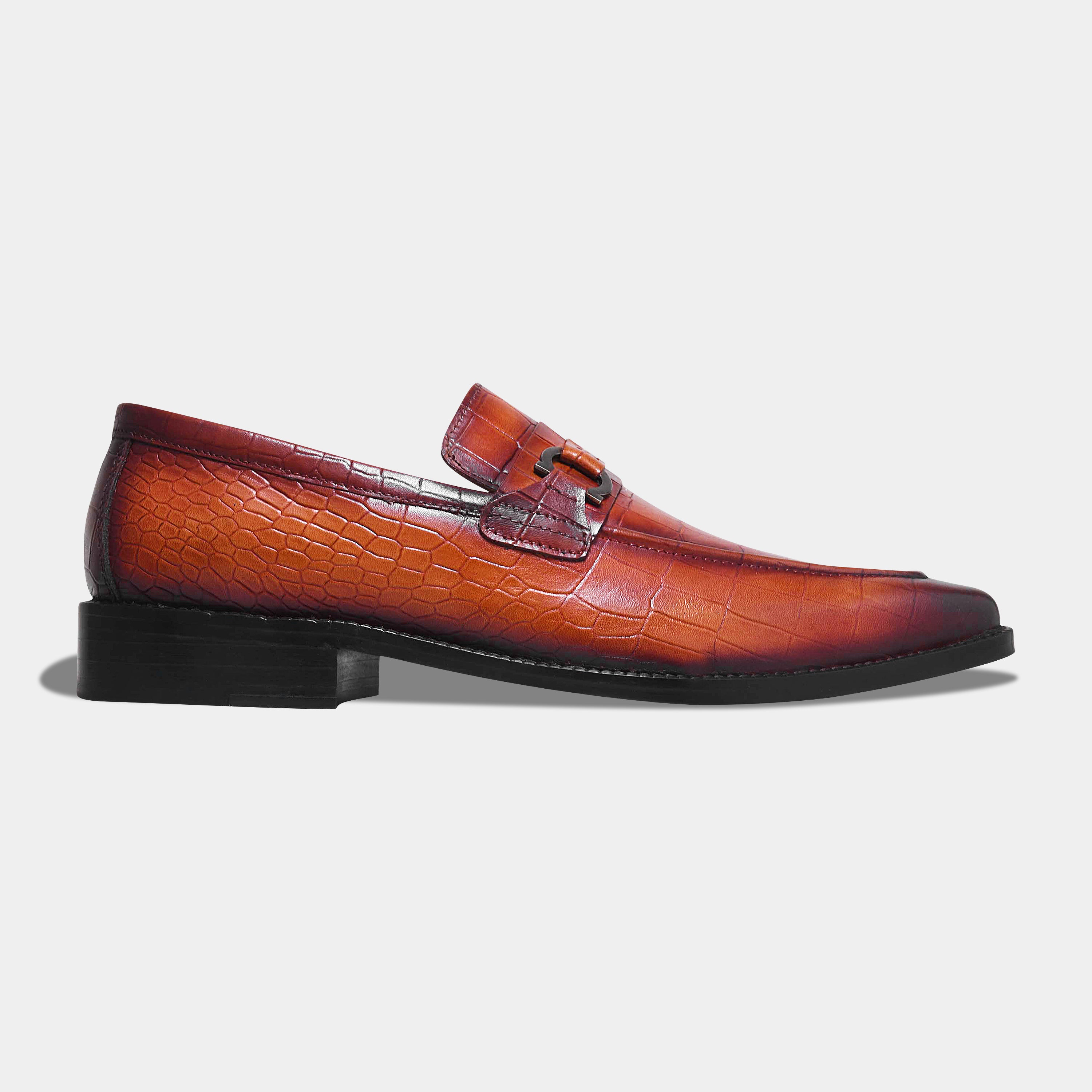 OLD BOY CROCO LOAFER | TAN