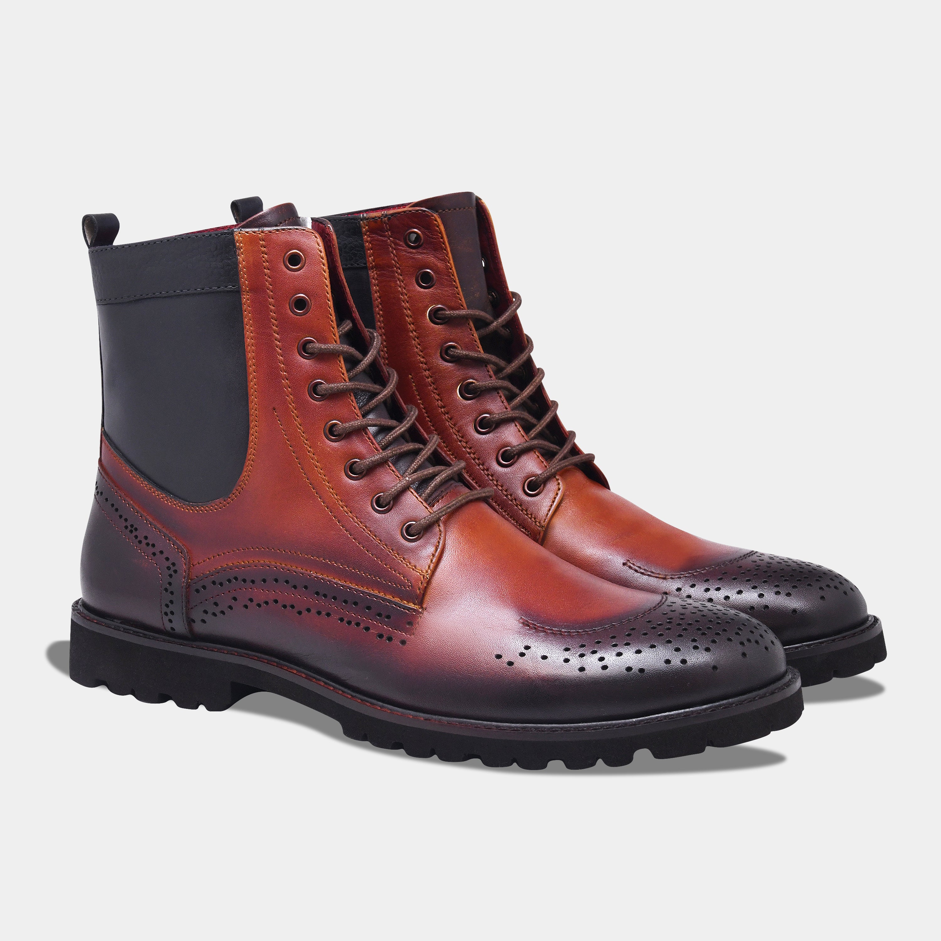 VINCENT BOOT | BROGUE BROWN