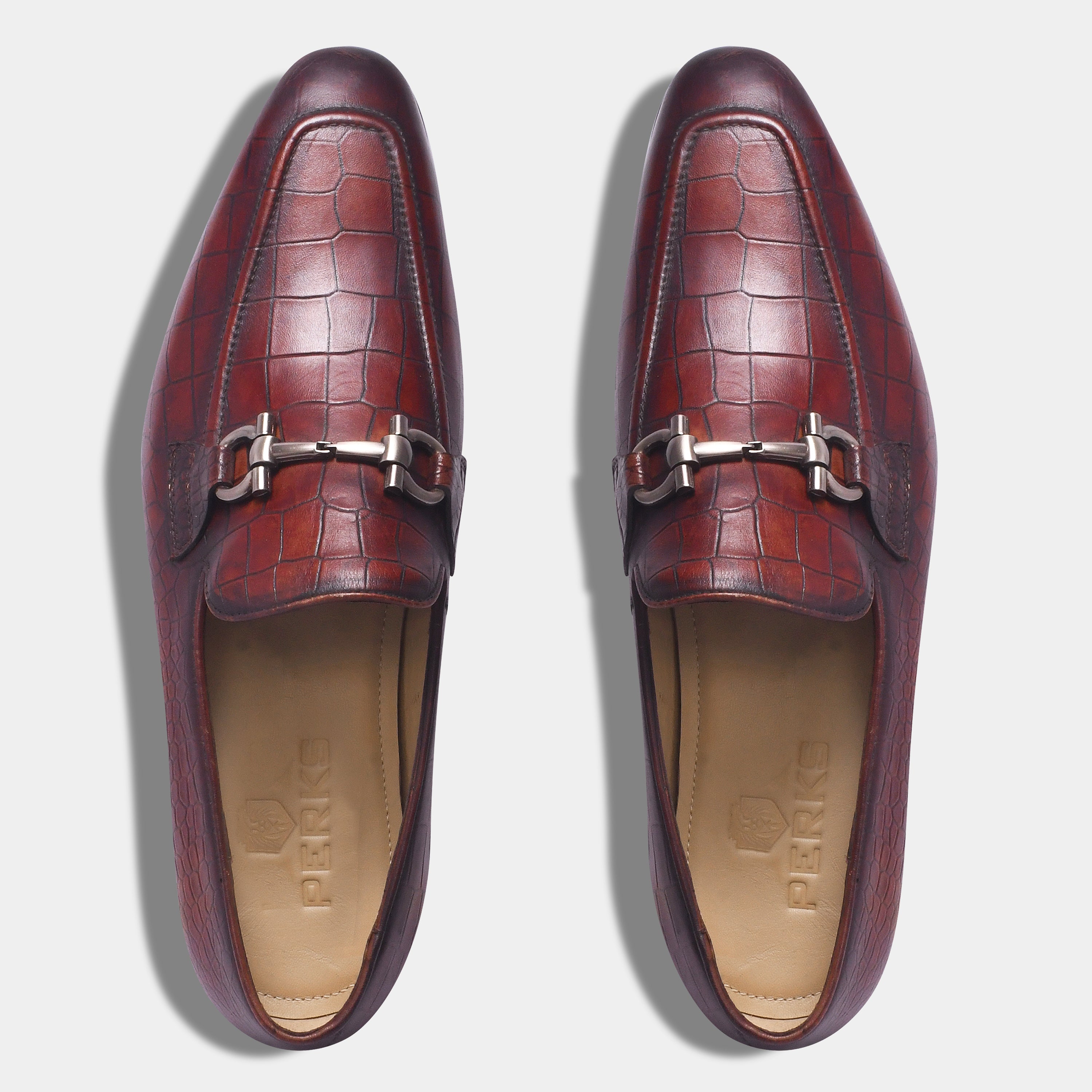 KLAUS CROCO LOAFER | BROWN