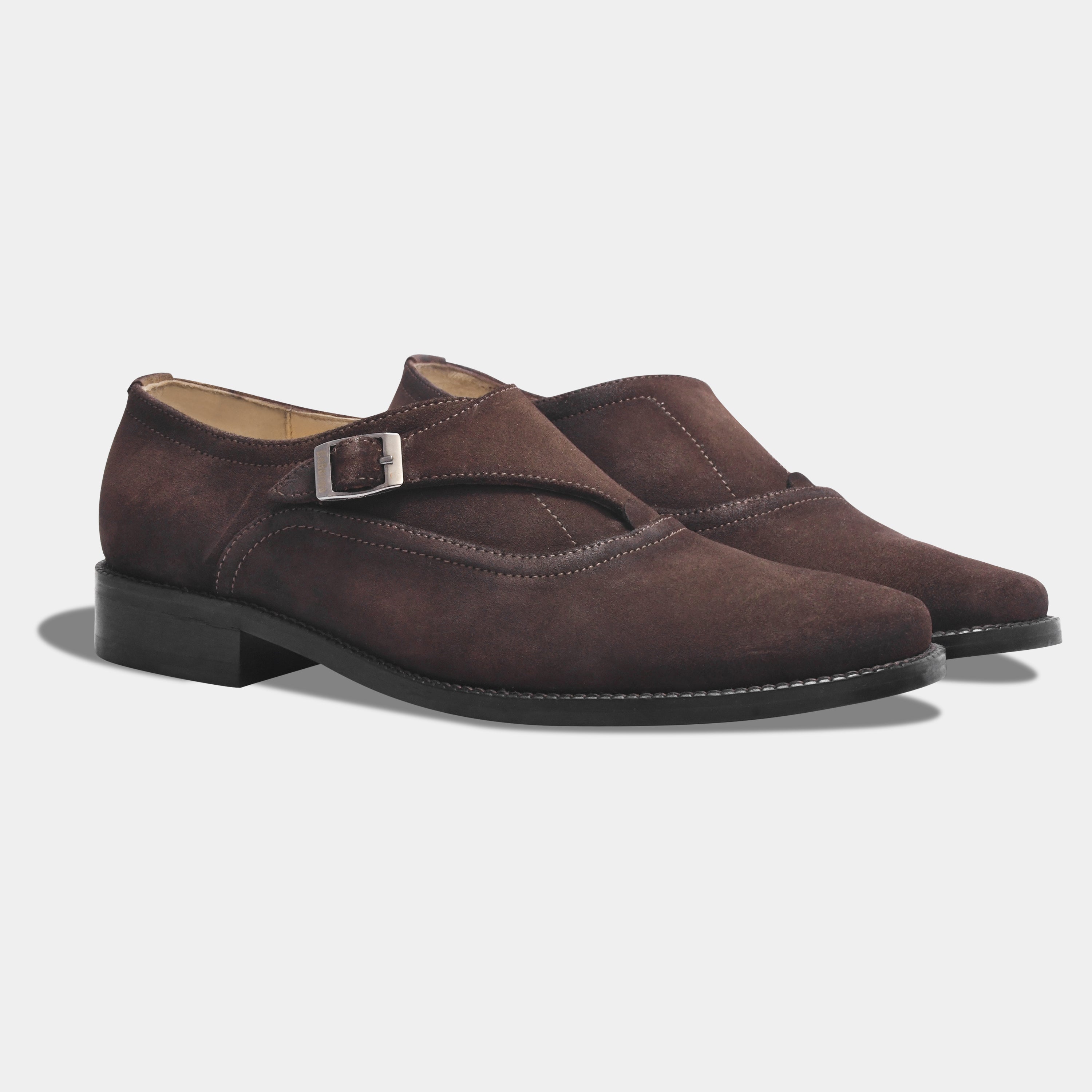 GUSTAVO'S SUEDE MONK | BROWN