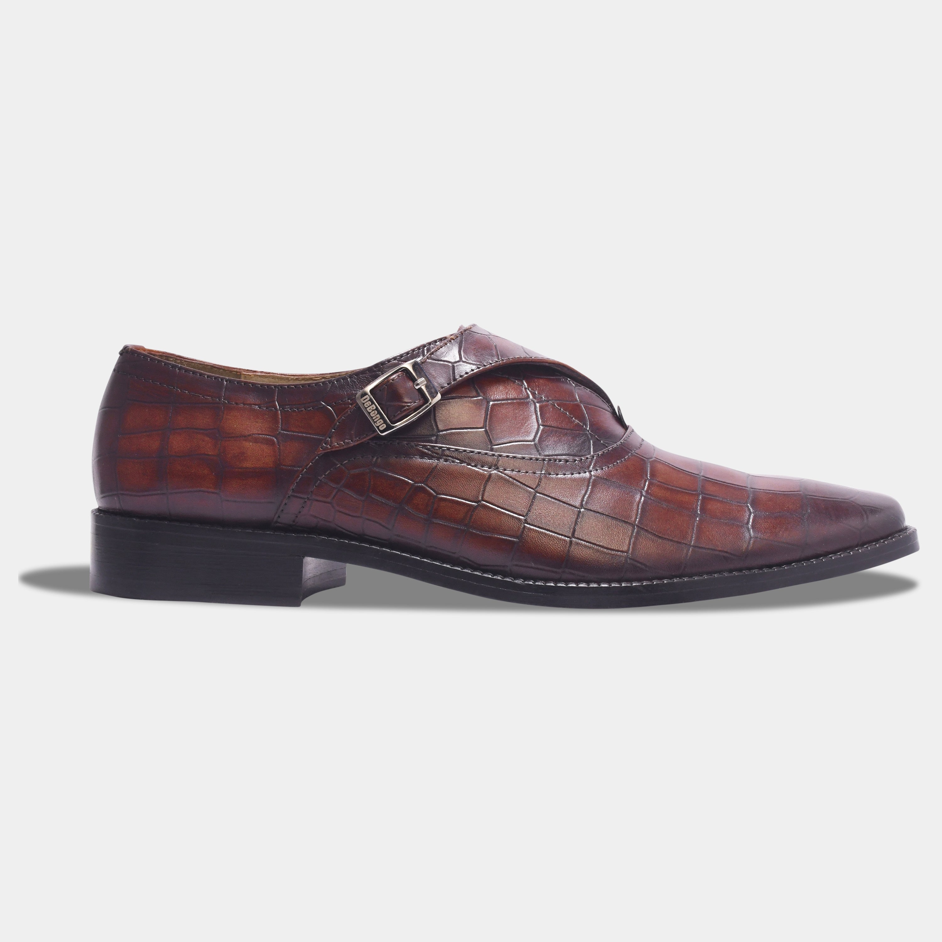 GUSTAVO'S CROCO MONK | BROWN